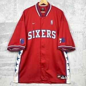 VTG Nike NBA Philadelphia 76ers Jersey XL Allen Iverson Era